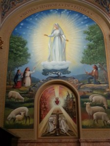 A mural of Our Lady of Fatima in the Co-Cathedral of St. Joseph in Prospect Heights, Brooklyn, on Jan. 1, 2015.