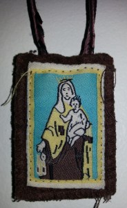 Father Greg Staab, OMV imposed this scapular on me during Holy Week 2014. Mary has stayed close to me ever since.