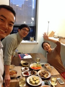 Jeremy Lee has dinner with Monica Hyun and Jacob Huh in Philadelphia on Saturday, Sept. 26, 2015.  (Photo courtesy of Jeremy Lee)